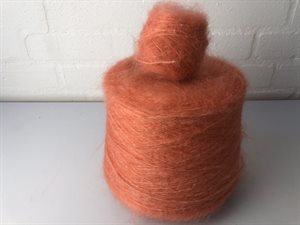 Chunky silk mohair - MEGET smuk koral, 25 gram